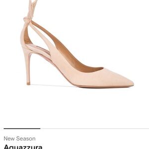 Aquazzura Nude Slingback Heels